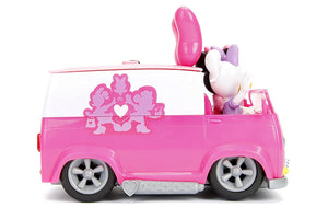 Jada Toys Disney Junior Minnie Mouse Happy Helper's Van RC/Radio Control Toy Vehicle, Pink/White