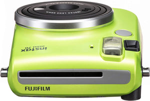 Fujifilm Instax Mini 70 Instant Film Camera (Kiwi Green) and Instax Mini Rainbow Film Value Pack - 10 Images
