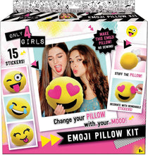 Load image into Gallery viewer, Canal Toys Only 4 Girls Emoji Pillow Kit