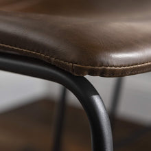 Load image into Gallery viewer, Walker Edison Douglas Urban Industrial Faux Leather Armless Dining Chairs