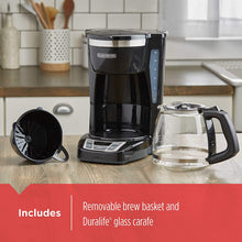Load image into Gallery viewer, BLACK+DECKER DLX1050B 12-Cup Programmable Coffeemaker