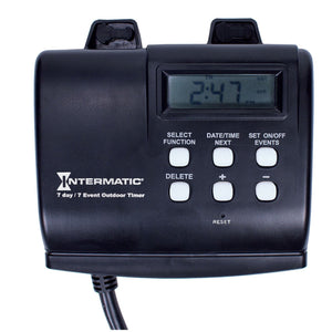 Intermatic HB880R 15-Amp Outdoor Digital Timer for Control of Lights, Decorations, Pumps or Fans with Astronomic Self Adjust
