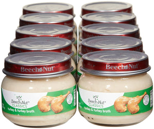 Beech-Nut Stage 1 Meats - Turkey & Broth - 2.5 oz - 10 pk