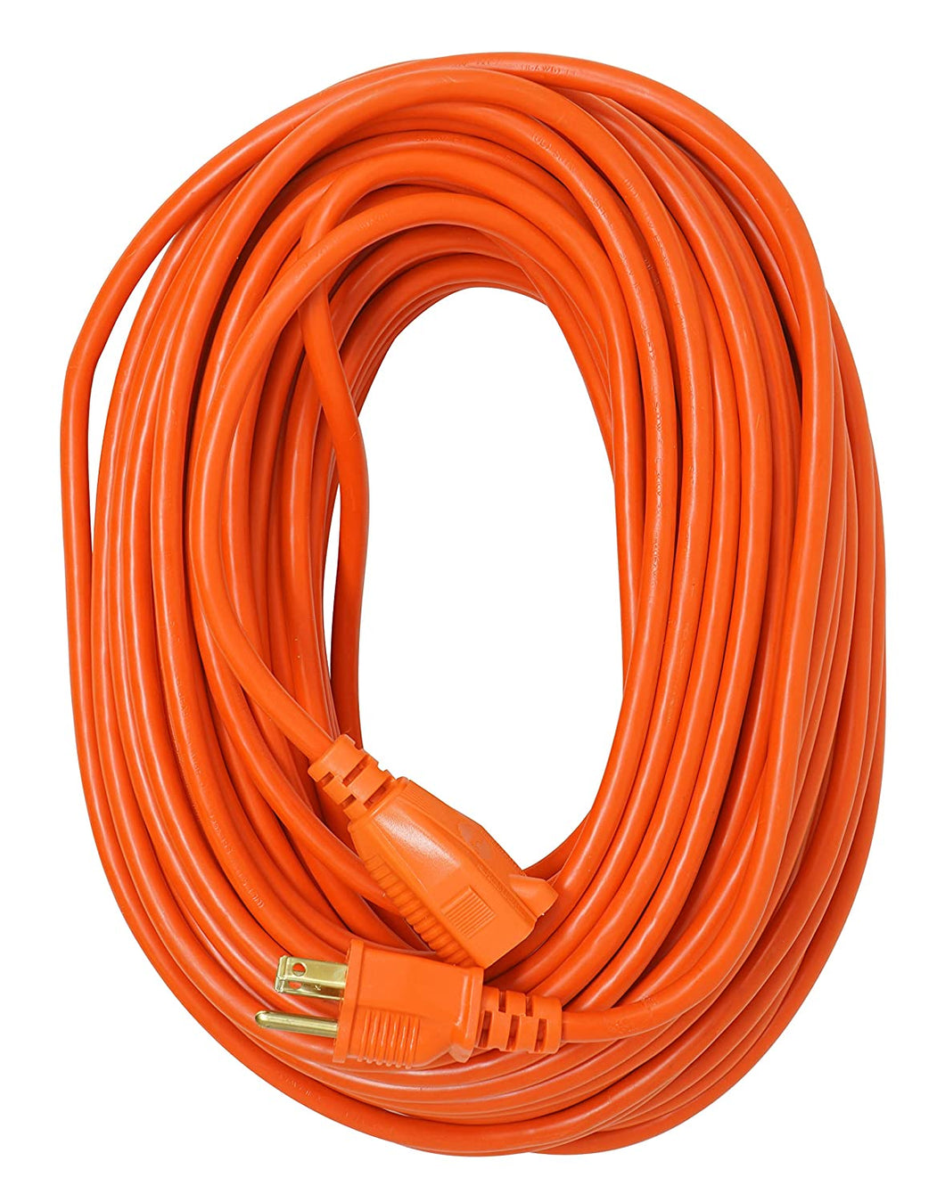 Southwire 2309SW8803 16/3 Vinyl Outdoor Extension Cord, Weather Resistant Flexible Vinyl Jacket, 3- Pronged, 100-Foot Extension Cord, 10 AMP, 1250 Watts, Orange