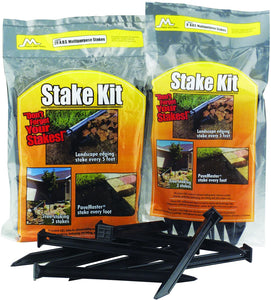 Master Mark Plastics 12120 ABS Plastic Stake Anchors For Landscape Edging 10 Inch, 20 Pack