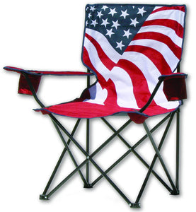 Quik Chair US Flag Folding Chair