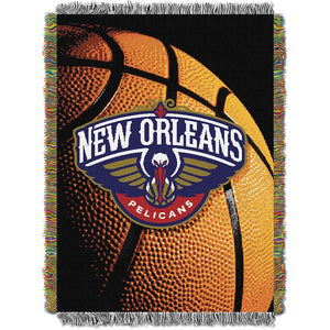 Officially Licensed NBA "Photo Real" Woven Tapestry Throw Blanket, 48" x 60"