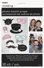 Load image into Gallery viewer, Wedding Photo Booth Props, 10pc