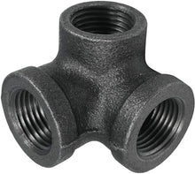 Load image into Gallery viewer, 1/2&quot; Specialty Multi Way Pipe Fittings by Pipe Décor, Industrial Steel Grey, For Building Tables, Chairs, Shelving and Other Custom Furniture, Fits Standard Half Inch Pipes and Nipples