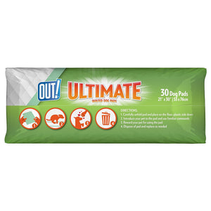 OUT! Ultimate Pro-Grip XL Dog Pads, 21 x 30, 30 pads