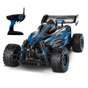 Sharper Image RC All Terrain 2.4GHz Remote Control Racing Street Thrasher Car, High-Speed Up To 12.5 MPH For Off Road Action, Rechargeable Battery Operated RC Vehicle for Kids/Adults, BLUE