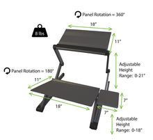 Load image into Gallery viewer, Workez Standing Desk Conversion Kit - Adjustable Sit to Stand Desk for Laptops &amp; Desktops