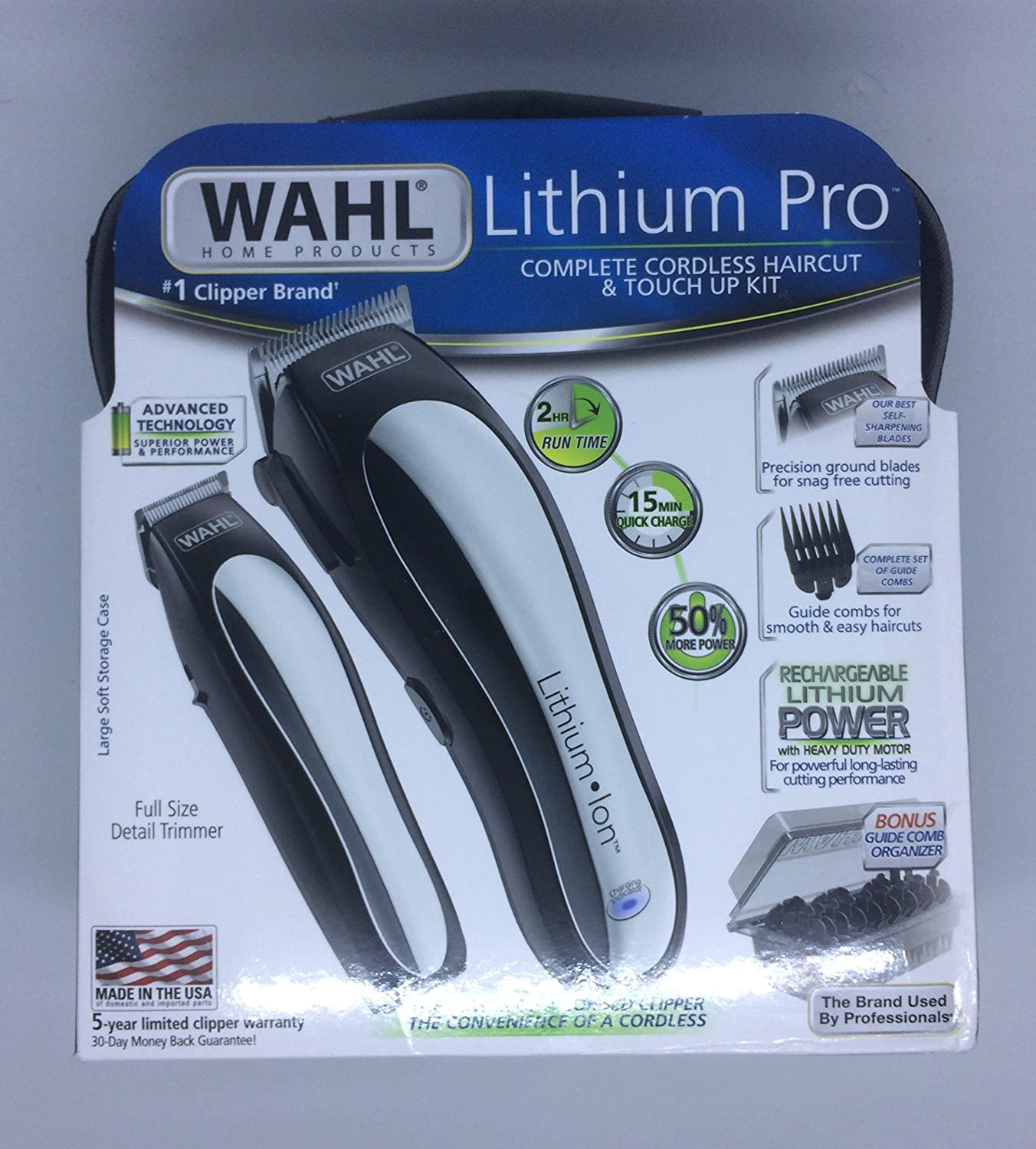 Wahl Lithium Pro Cordless Haircut & Touch Up Kit With Case (23 Pieces) –  STL PRO, Inc.