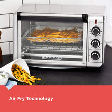 Load image into Gallery viewer, BLACK+DECKER Crisp &#39;N Bake Air Fry Toaster Oven, Stainless Steel, TO3215SS, 6 Slice