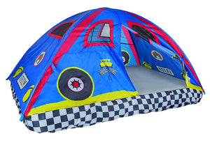 Pacific Play Tents 19711 Kids Rad Racer Bed Tent Playhouse - Full Size Mattress
