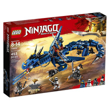 Load image into Gallery viewer, LEGO NINJAGO Masters of Spinjitzu: Stormbringer 70652 Ninja Toy Building Kit with Blue Dragon Model for Kids, Best Playset Gift for Boys (493 Piece)