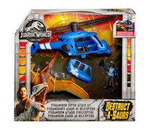 Load image into Gallery viewer, Jurassic World Destruct-a-saurs Pteranodon Copter Attack Set
