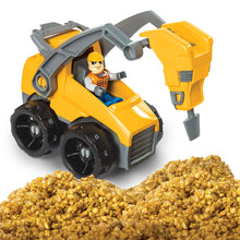 Load image into Gallery viewer, Kinetic Rock - 3-in-1 Loader with Construction Tools and Gold Kinetic Rock, for Ages 3 and Up