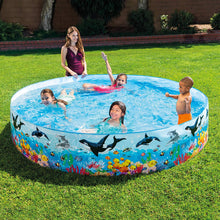 Load image into Gallery viewer, Intex 8ft X 18inch Snapset Pool for Kids with Whales &amp; Dolphins Design