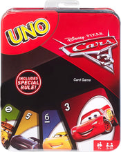 Load image into Gallery viewer, Mattel Games Uno Cars Card Game Tin