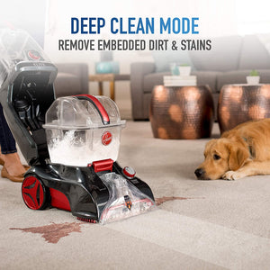 Hoover Power Scrub Elite Pet Carpet Cleaner with Free & Clean Carpet Cleaning Solution (50 oz), FH50251, AH30952