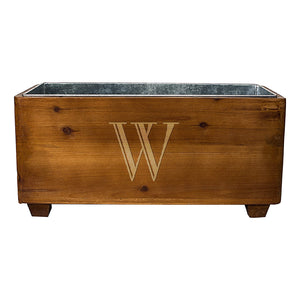 Cathy's Concepts Personalized Wooden Wine Trough, Letter X