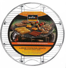 Load image into Gallery viewer, Mr. Bar-B-Q 08600YFS Large Round Cooking Grate with Folding Legs, Silver