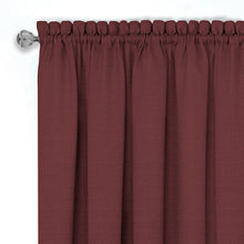 Load image into Gallery viewer, Achim Home Furnishings Fairfield Window in a Bag, 55 84-Inch, Sage, Rod Pocket Panel 52&quot; x 84&quot;, Marsala &amp; Tan