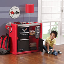 Load image into Gallery viewer, Step2 Corvette Dresser for Kids - Durable 4 Drawer Cabinet Organizer, Red/Black/Silver
