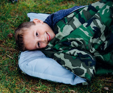 Load image into Gallery viewer, Pacific Play Tents 23335 Kids Green Camo Dome Tent Set with Sleeping Bag and Chair