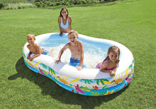 Load image into Gallery viewer, Intex Swim Center Paradise Inflatable Pool, 103in X 63in X 18in, for Ages 3+