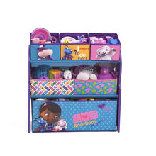 Load image into Gallery viewer, Delta Children Multi-Bin Toy Organizer, Disney Junior Doc McStuffins