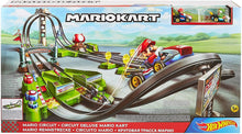 Load image into Gallery viewer, Hot Wheels Mario Kart Circuit Track Set with 1:64 Scale Die-Cast Kart Replica Ages 3 and Above