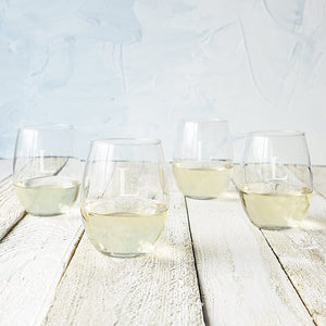 Cathy's Concepts Stemless Wine Glasses