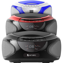 Load image into Gallery viewer, Ematic EBB9224BK CD Bluetooth Boombox (Black)