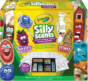 Crayola Silly Scents Mini Inspiration Art Case Coloring Set, Gift for Kids Age 3+