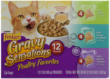 Load image into Gallery viewer, Friskies Poultry Favorites Cat Food, Variety Pack, 12 Pouches, 3 oz each
