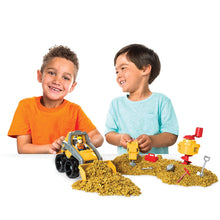 Load image into Gallery viewer, Kinetic Rock - 3-in-1 Loader with Construction Tools and Gold Kinetic Rock, for Ages 3 and Up