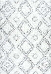 nuLOOM Iola Soft & Plush Shag Area Rug, 7' 10" x 10', White