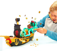 Load image into Gallery viewer, Treasure X Sunken Gold Treasure Ship Playset - 25 Levels of Adventure | Find Guaranteed Real Gold Dipped Treasure | Interactive Fun for All, Treasure Hunter