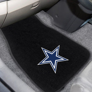 Fanmats 10316 NFL Dallas Cowboys 2-Piece Embroidered Car Mat