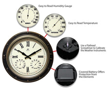 Load image into Gallery viewer, Infinity Instruments The Forecaster Clock, Bronze