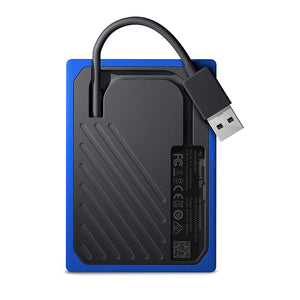 WD 500GB My Passport Go Cobalt SSD Portable External Storage - WDBY9Y5000ABT-WESN