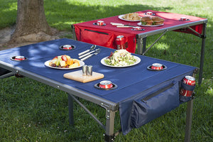 ONIVA - a Picnic Time Brand Portable Soft Top Travel Table, Red