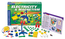 Load image into Gallery viewer, Thames &amp; Kosmos Electricity &amp; Magnetism Science Kit | 62 Safe Experiments Investigating Magnetic Fields &amp; Forces for Ages 8+ | Assemble Electric Circuits with Easy Snap-Together Blocks