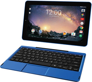 RCA Galileo 11.5" 32 GB Touchscreen Tablet Computer with Keyboard Case Quad-Core 1.3Ghz Processor 1GB Memory 32GB HDD Webcam Wifi Bluetooth Android 8.1 - Blue