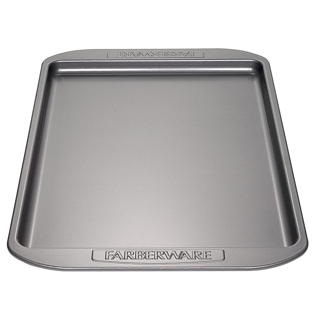 Farberware Nonstick Bakeware 10-Inch x 15-Inch Cookie Pan, Gray