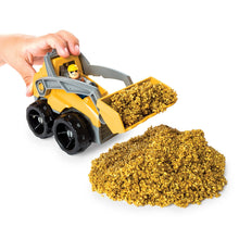 Load image into Gallery viewer, Kinetic Rock - 3-in-1 Loader with Construction Tools and Gold Kinetic Rock, for Ages 3 and Up