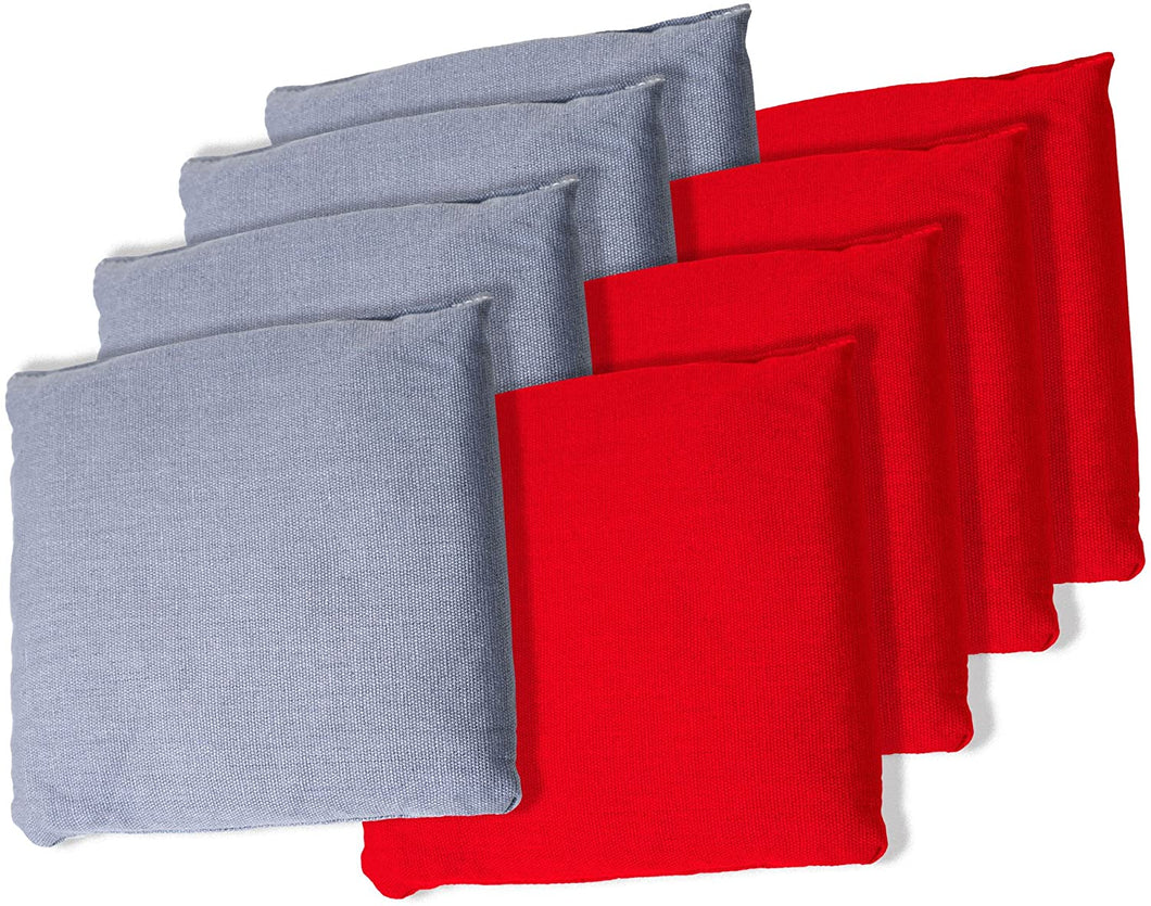 Trademark Games Championship Cornhole Bean Bags (Set of 8), Red/Gray