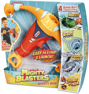 Little Tikes Mighty Blasters Mighty Bow Toy Blaster with 4 Soft Power Pods, Multicolor, Model: